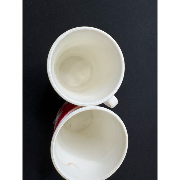 Vintage 1950's Plastic Santa Claus 2 Cups Tumbler  Google Eyes USA Eagle‎ 4.5x3" - Picture 4 of 8